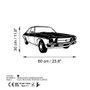 Wallity Vintage Sedan Holden Kingswood Escultura de Pared Negra